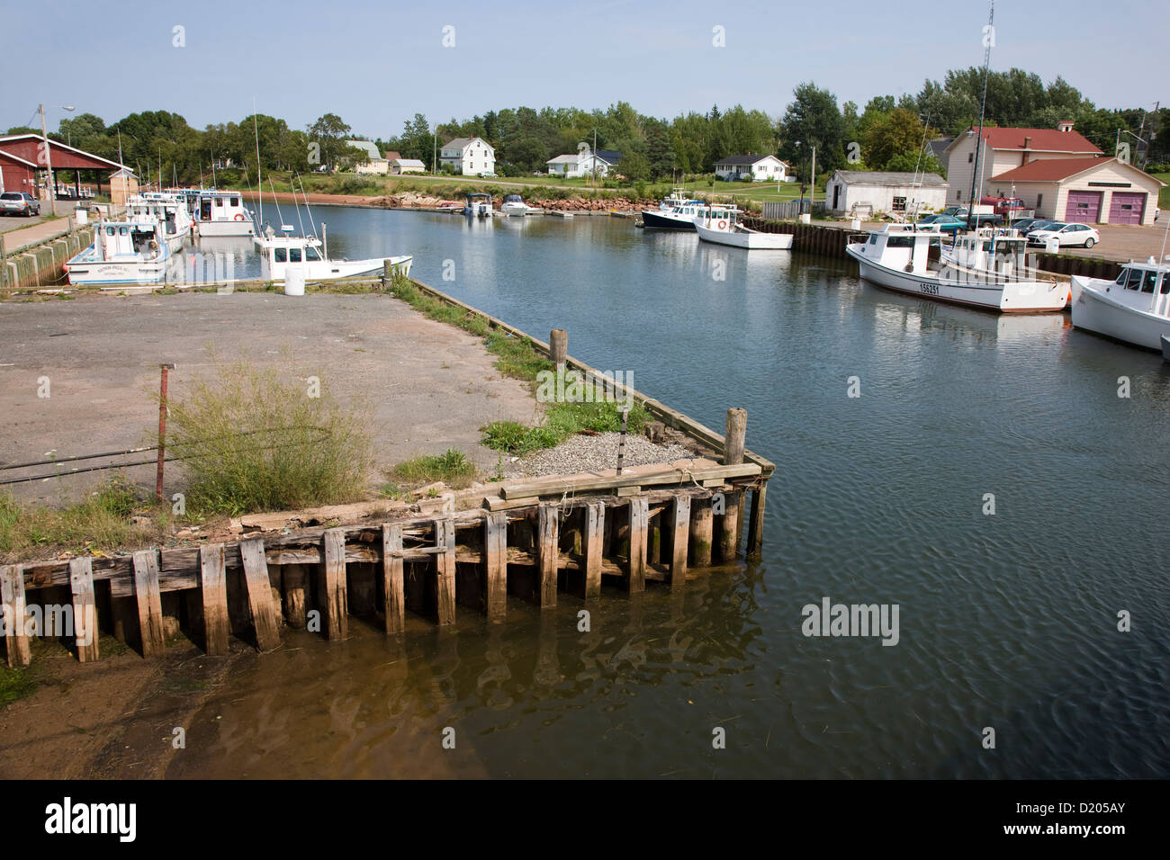Harbour and quay in the town of Murray Harbor on Prince Edward Island