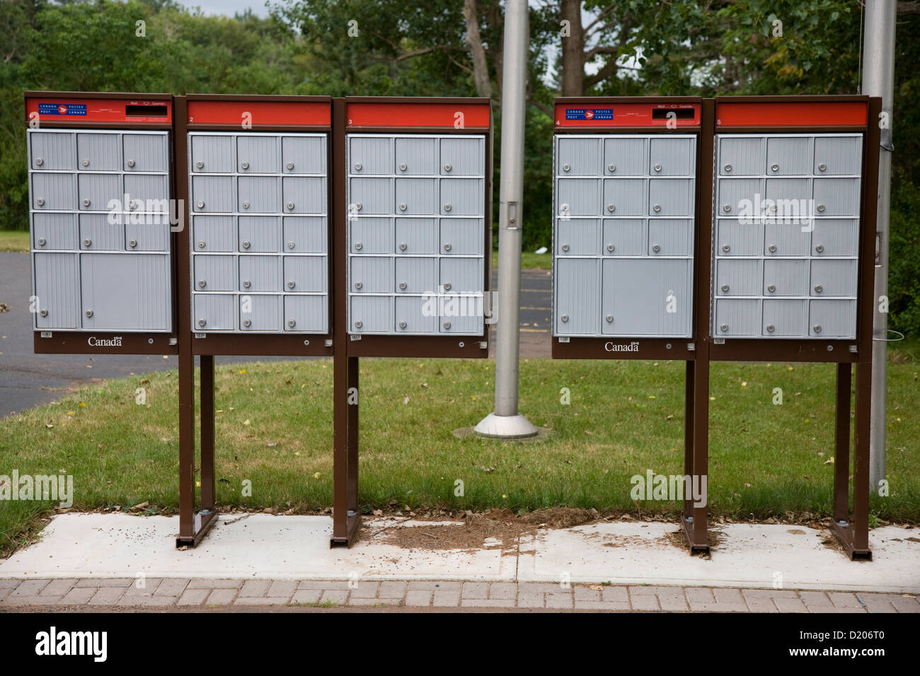 Canada Post mailboxes in Cavendish, Prince Edward Island Stock Photo