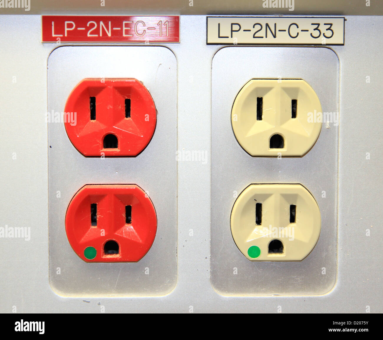 Electricity Plugs Stock Photo