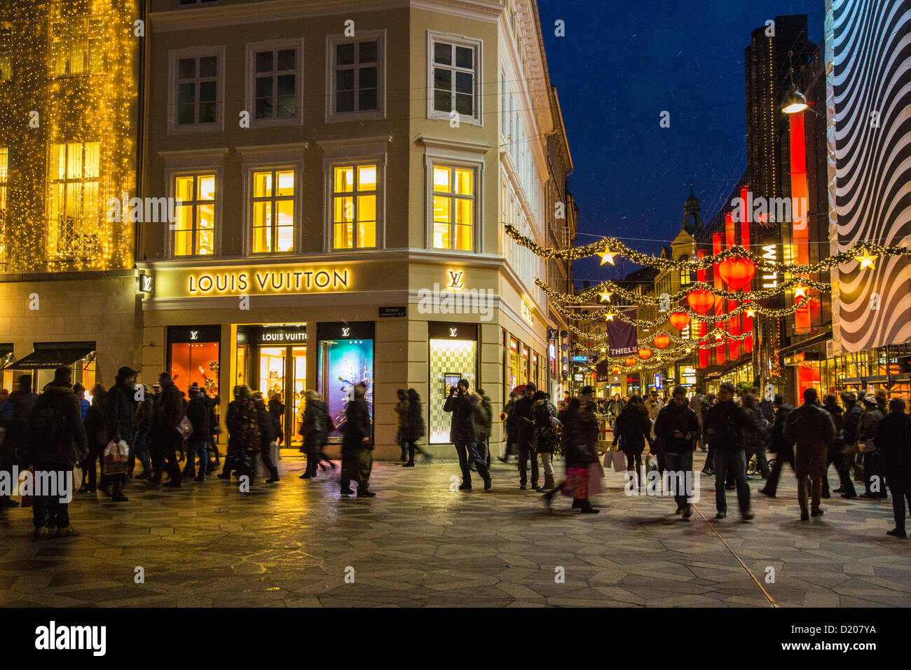 Shopping street, city center, Christmas decoration, shops, Christmas