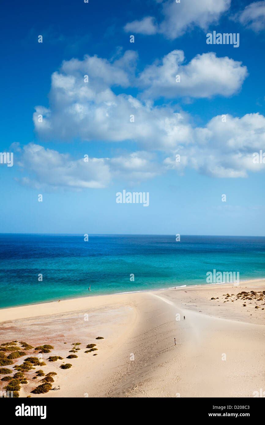 Dune, Risco del Paso, Playa de Sotavento, Jandia peninsula, Fuerteventura, Canary Islands, Spain Stock Photo