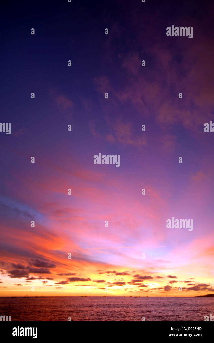 Goden Hour, Landscapes Beautiful Sunset at Pelabuhan Ratu beach in West ...