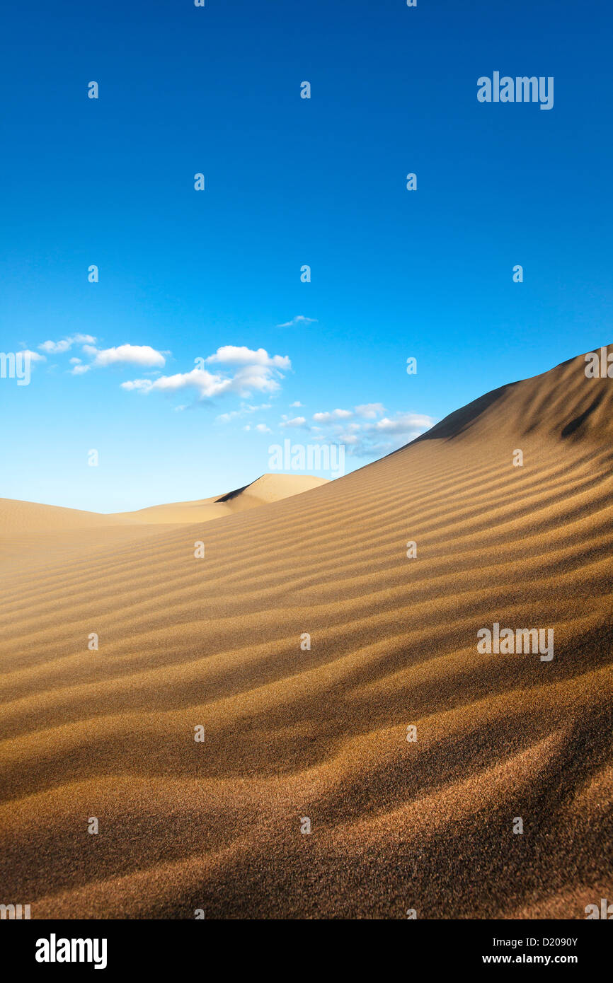 Sand dunes of Maspalomas, Gran Canaria, Canary Islands, Spain Stock Photo