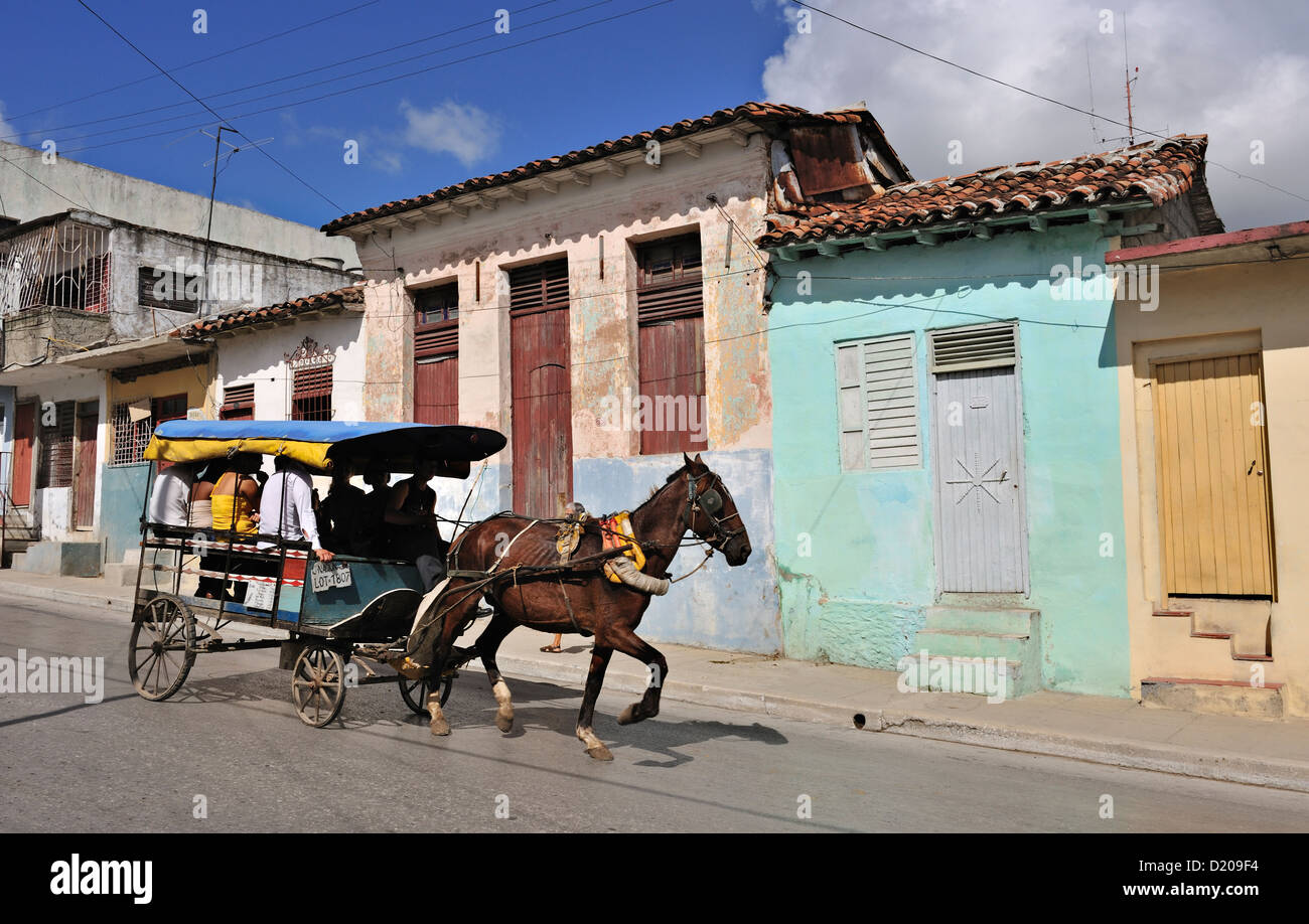 Horse carriage, Santa Clara, Cuba Stock Photo