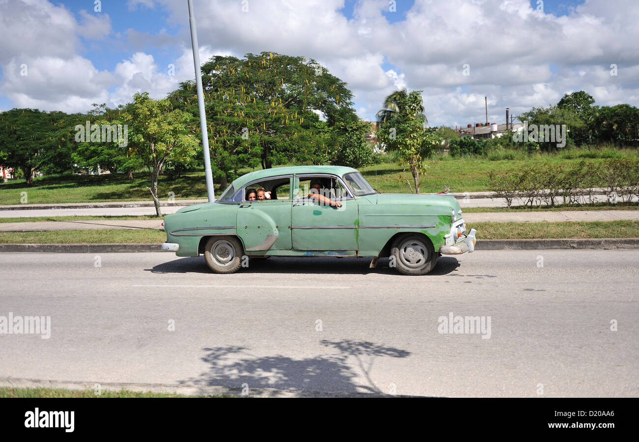 Old car, Santa Clara, Cuba Stock Photo Alamy