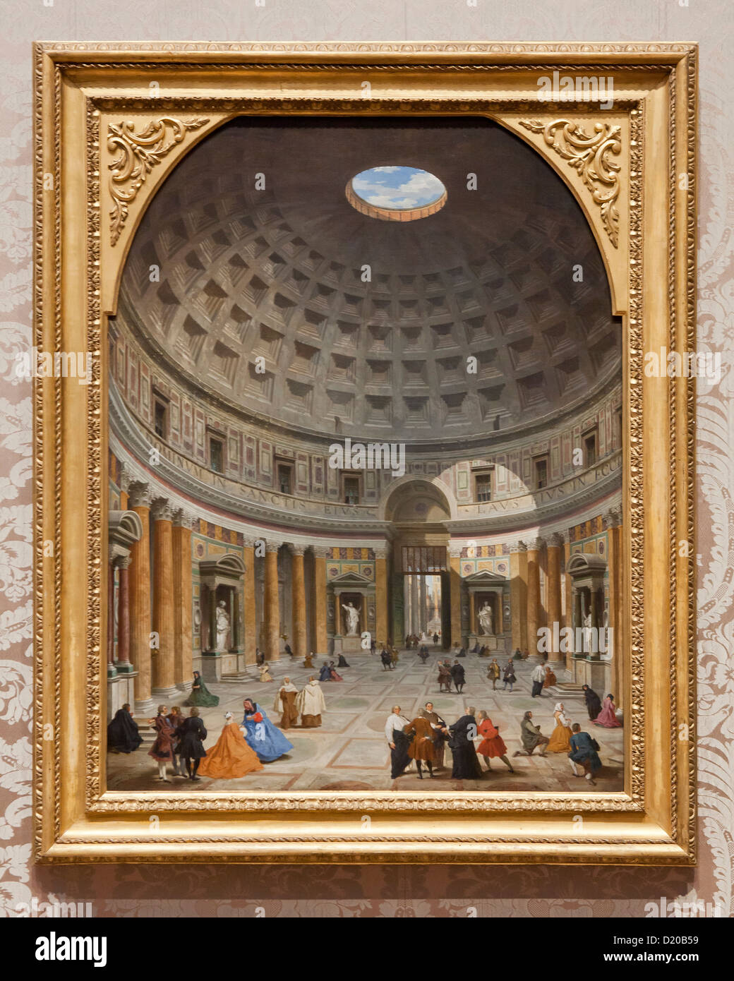 "Interior of the Pantheon, Rome" by Giovanni Paolo Panini, 1735