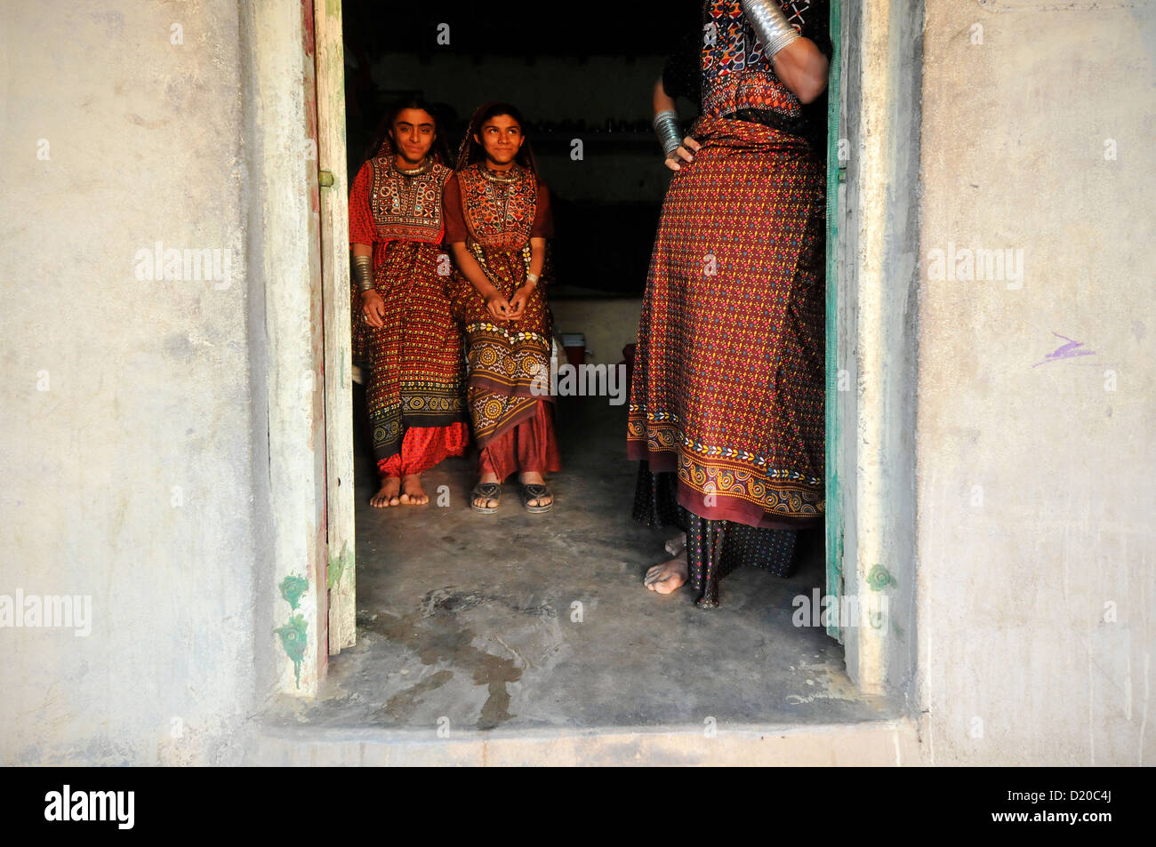 Fakirani Jat tribe in Kutch, India Stock Photo