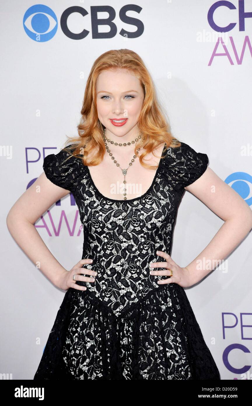 Molly C. Quinn at arrivals for The 39th Annual People's Choice Awards - ARRIVALS, Nokia Theatre at L.A. LIVE, Los Angeles, CA January 9, 2013. Photo By: Elizabeth Goodenough/Everett Collection/Alamy live News Stock Photo