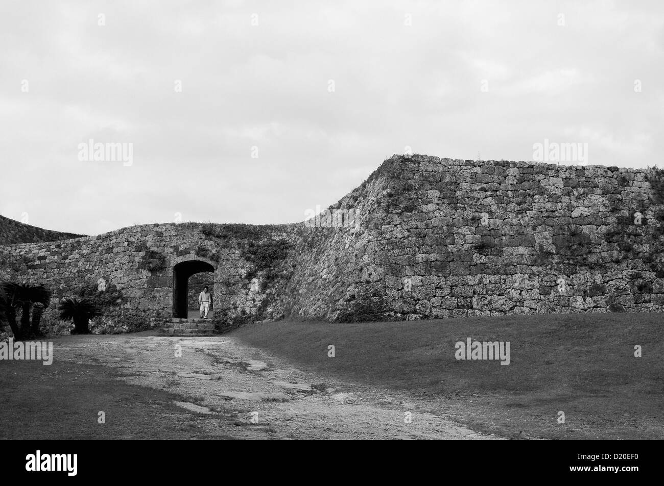 Zakimi Castle Ruins located in Okinawa, Japan Stock Photo