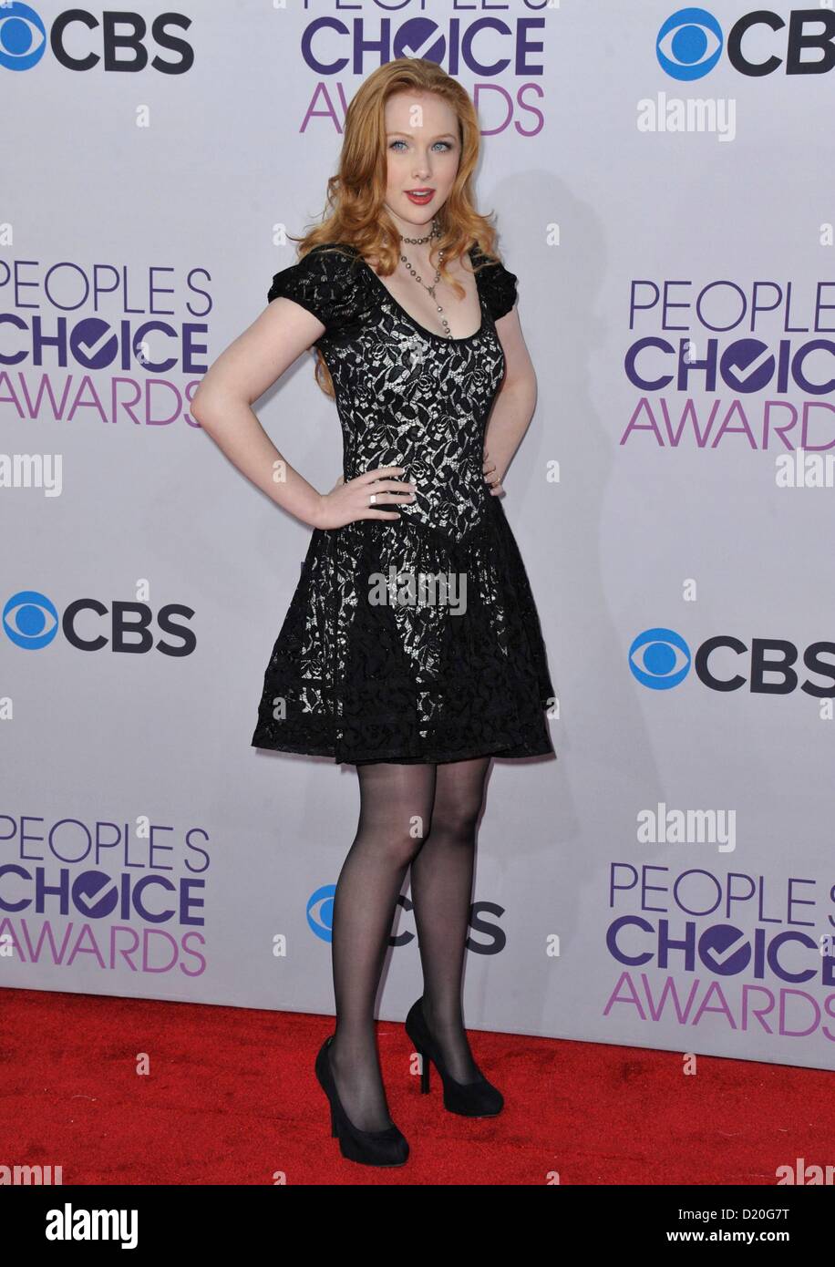 Molly C. Quinn at arrivals for The 39th Annual People's Choice Awards - ARRIVALS, Nokia Theatre at L.A. LIVE, Los Angeles, CA January 9, 2013. Photo By: Dee Cercone/Everett Collection Stock Photo