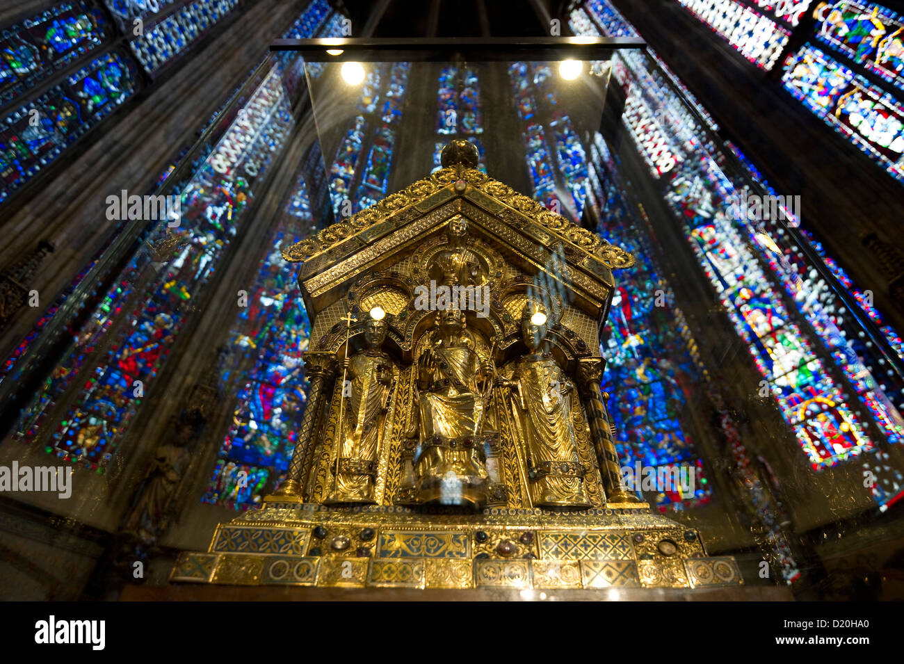 Shrine of the Virgin Mary, Aachen Cathedral, UNESCO World Heritage Site, Aachen, North Rhine Westphalia, Germany Stock Photo