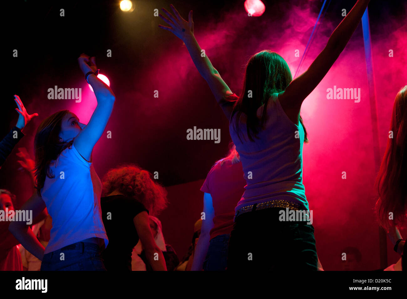 Concert, children's musical with spotlights Stock Photo Alamy