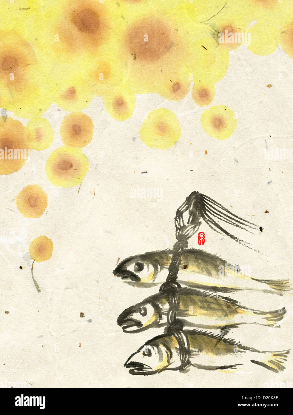 a string of fish Stock Photo - Alamy