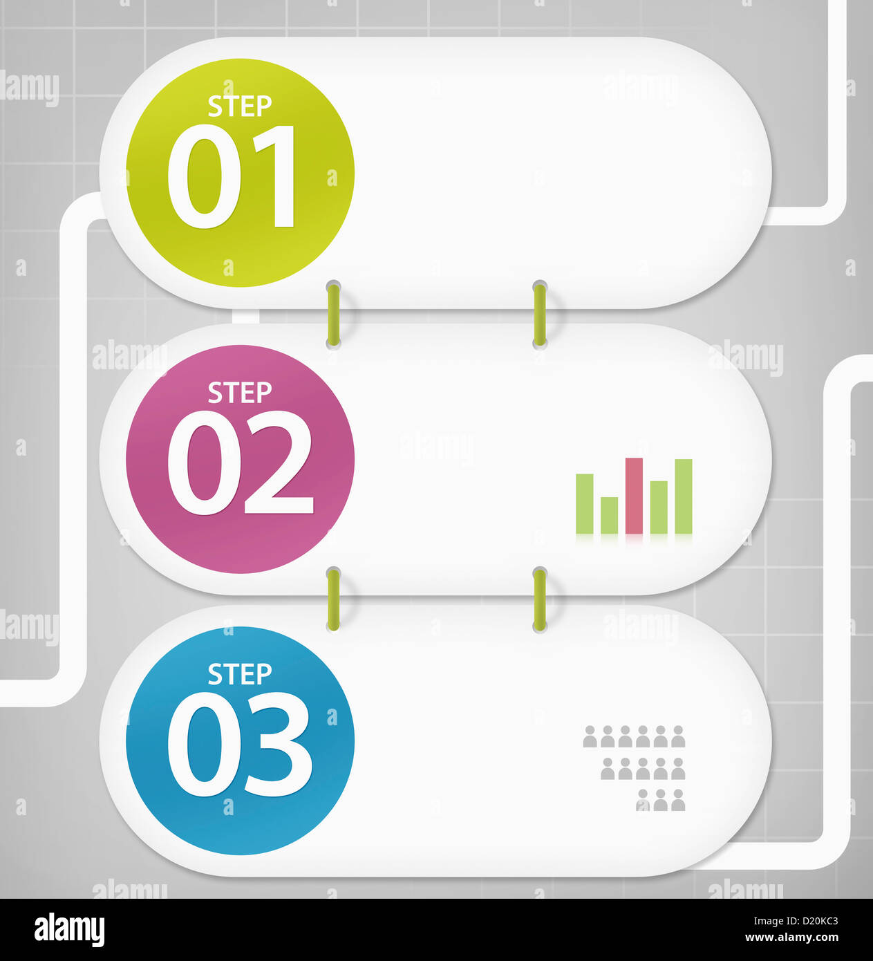 illustration of process step by step Stock Photo - Alamy