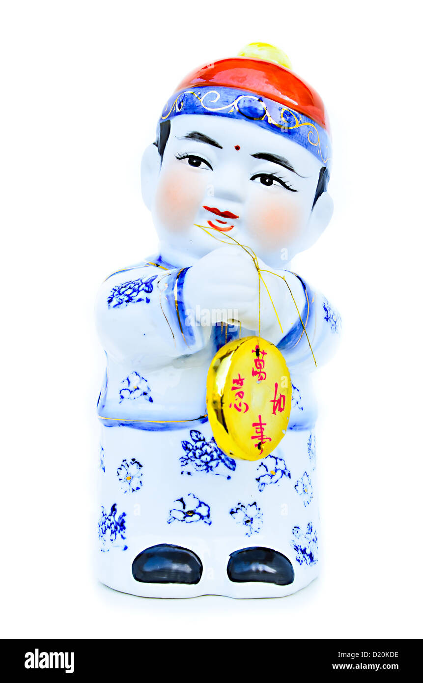 Chinese boy doll. Stock Photo