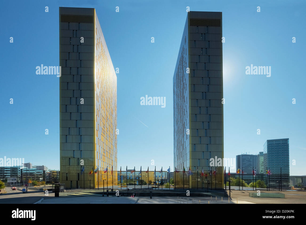 European court of justice at Kirchberg, Luxemburg, Luxembourg, Europe Stock Photo