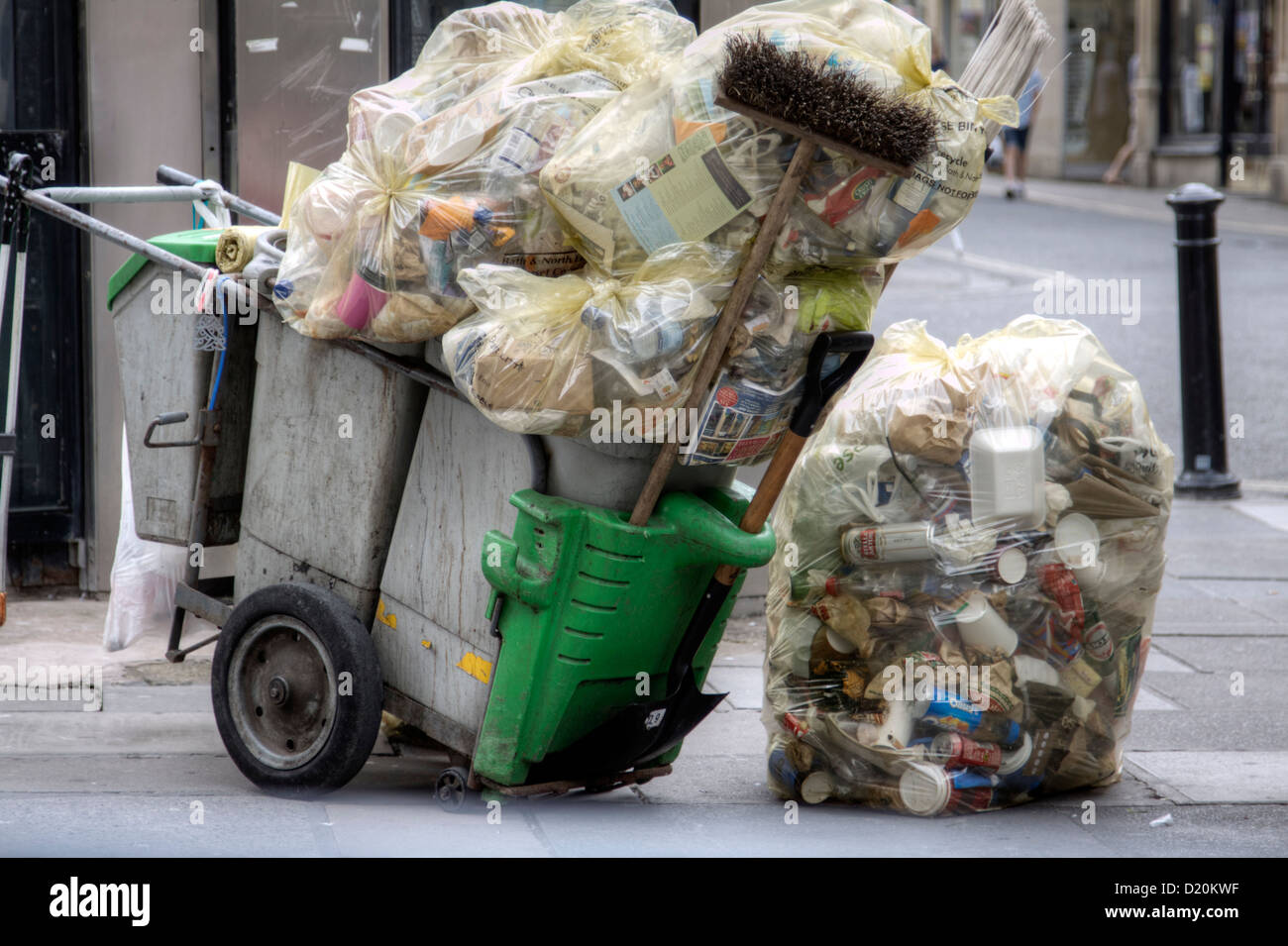 Large bags full rubbish gathered hires stock photography and images