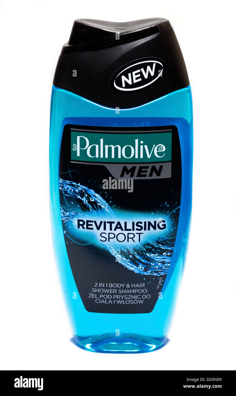 Palmolive Men Revitalising Sport 2 in 1 Body and Hair Shower Shampoo Stock Photo