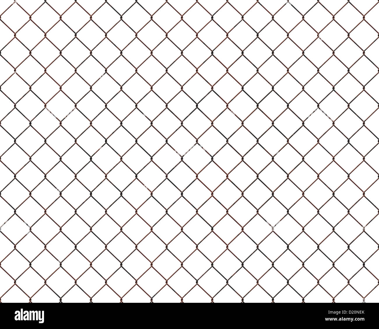 Chainlink fence isolated on white background Stock Photo - Alamy