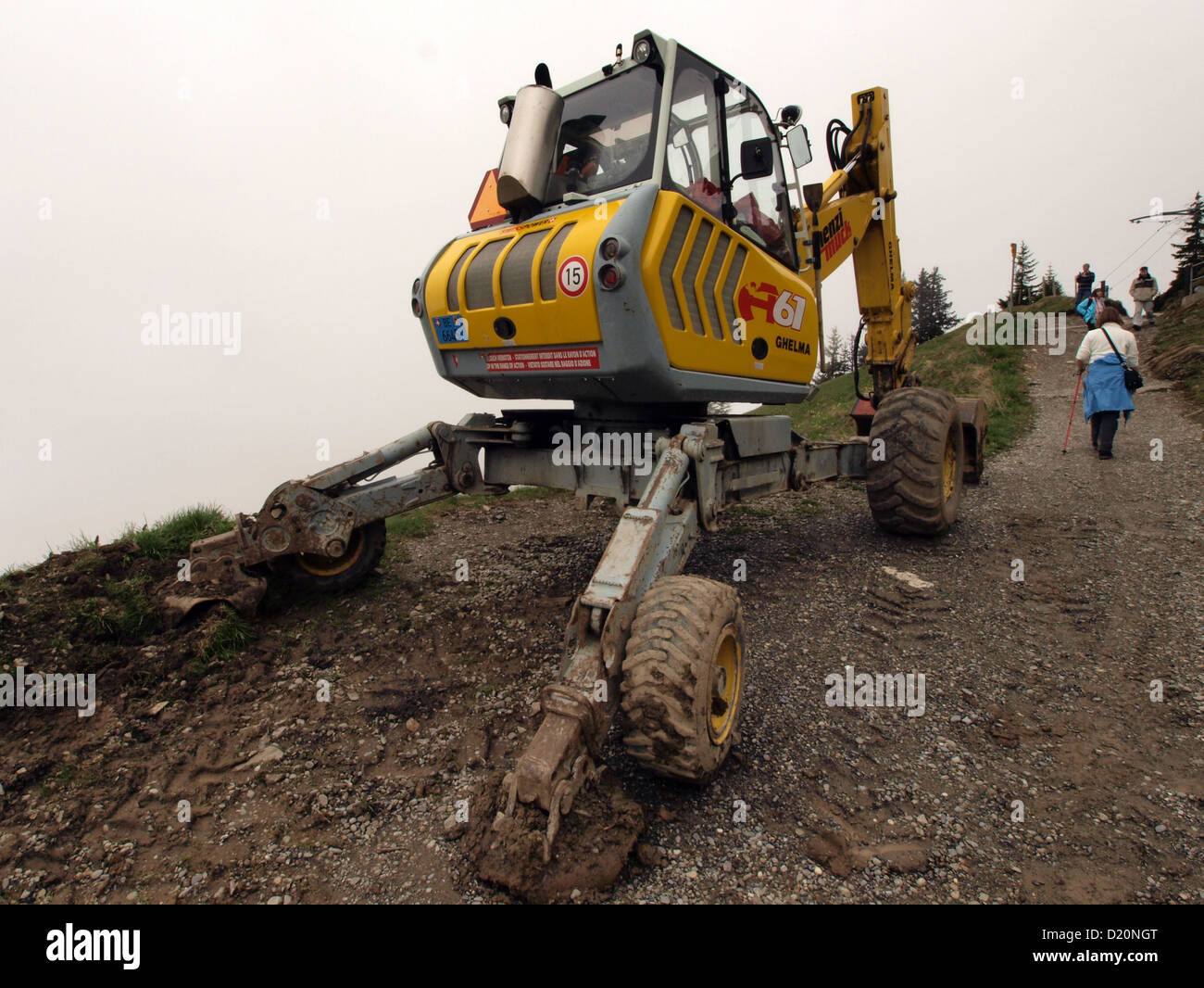 Menzi Muck A61 Ghelma excavator Stock Photo