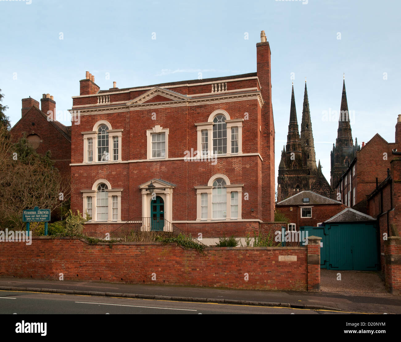 Erasmus Darwin House Beacon Street Lichfield Staffordshire England with