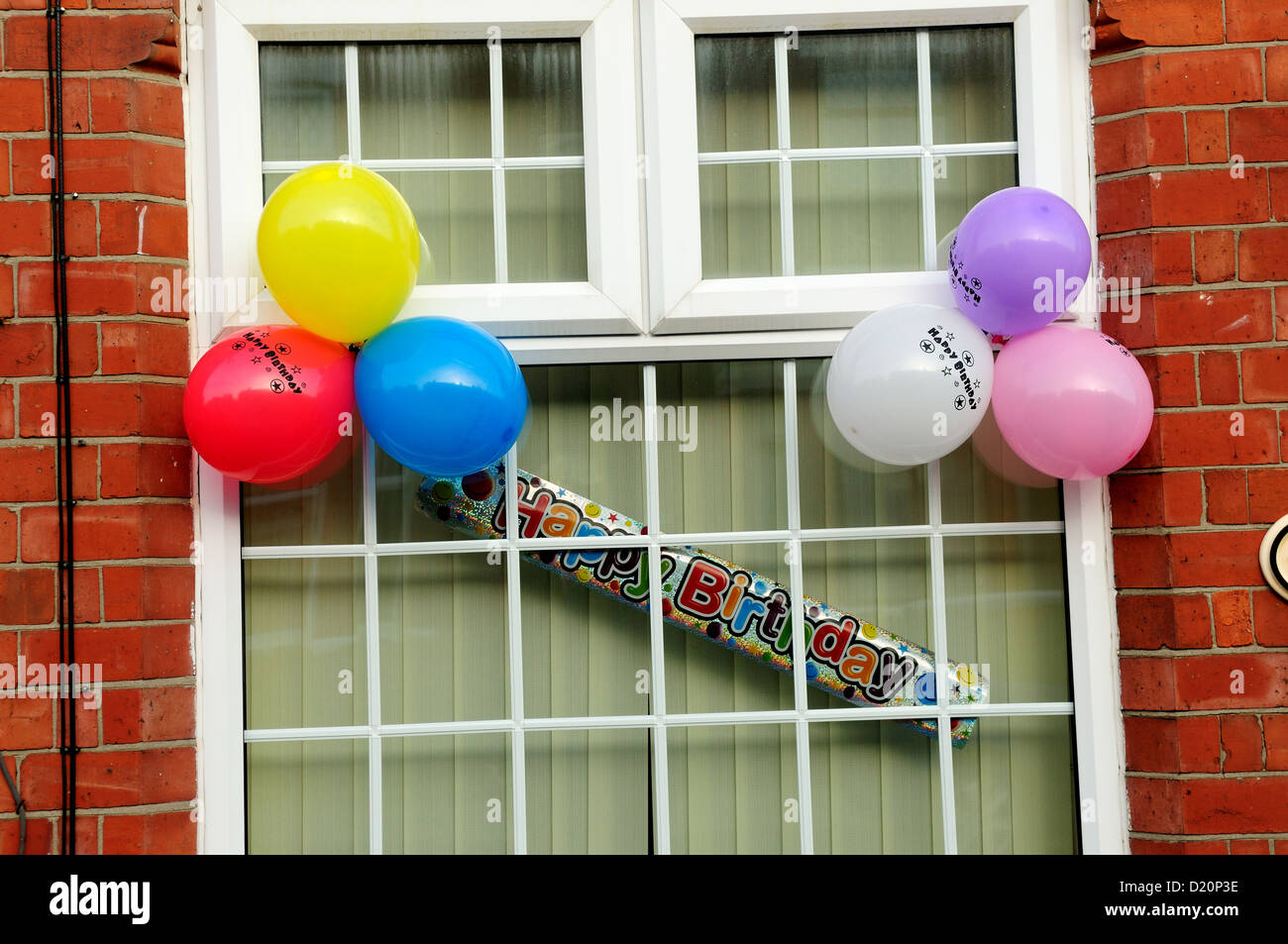 Birthday decorations outside hi-res stock photography and images - Alamy