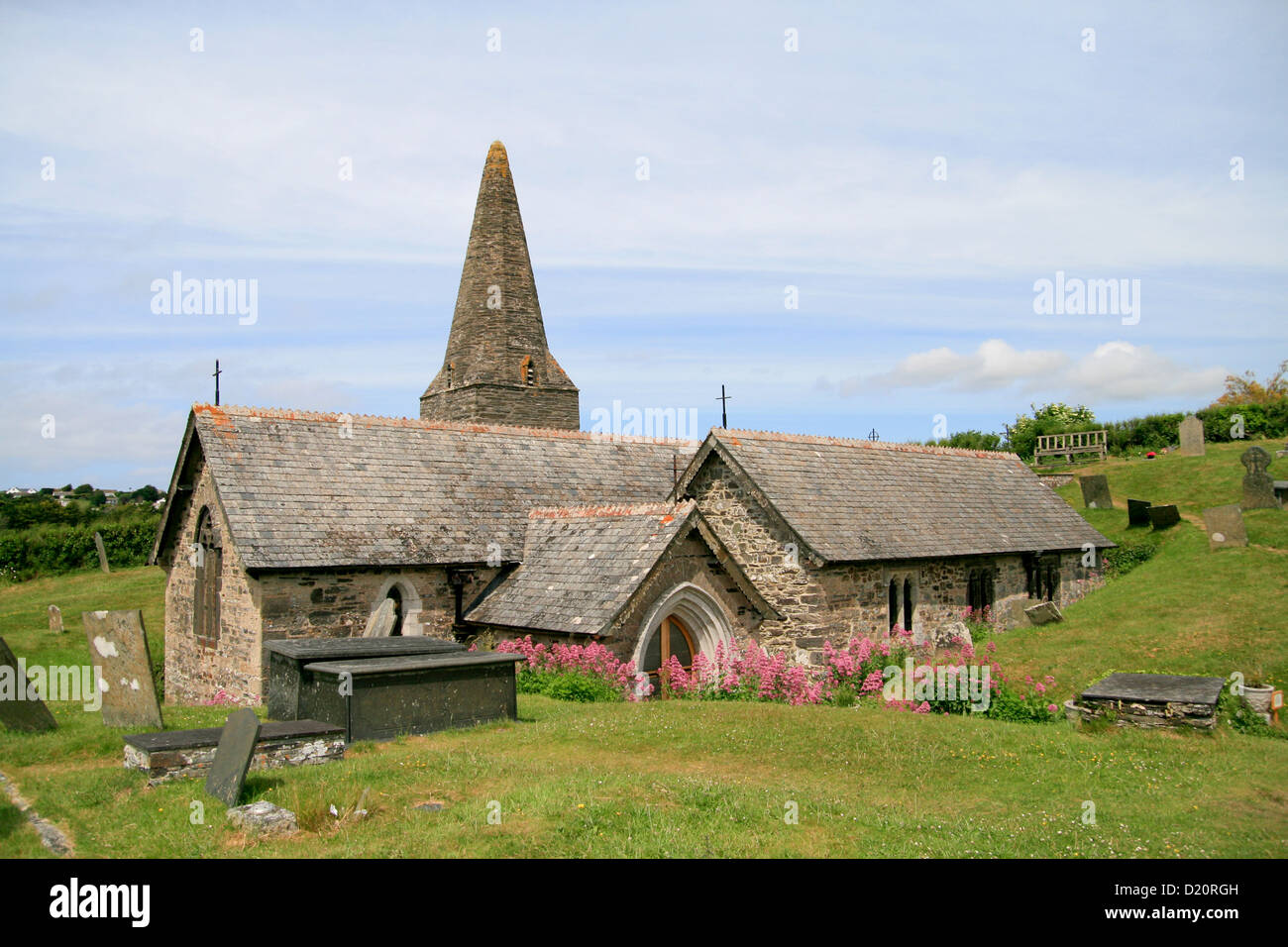 St Enodoc Church Trebetherick Cornwall England Uk Stock Photo Alamy