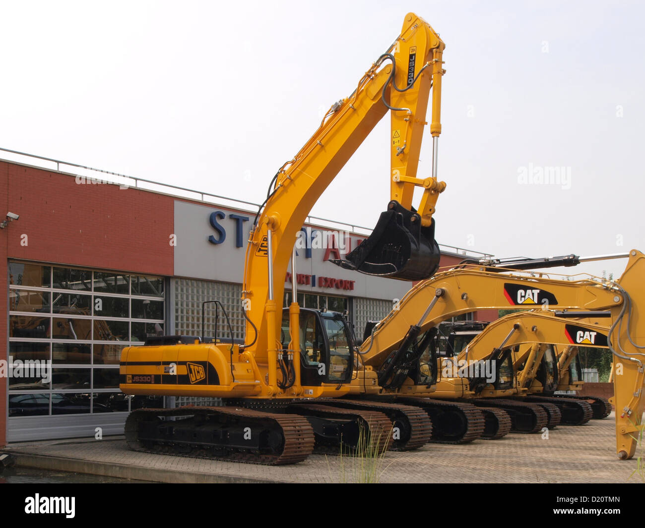 JCB JS330 Excavator Stock Photo