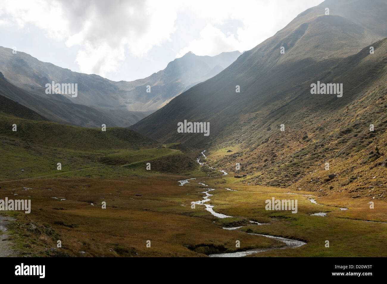 Mountain Landscape in Tyrol, near Innsbruck, Austria Stock Photo