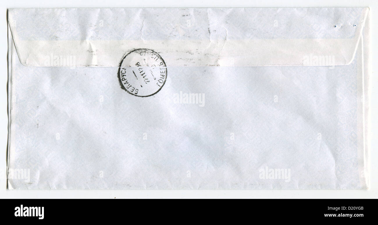 Post envelope, background. Stock Photo