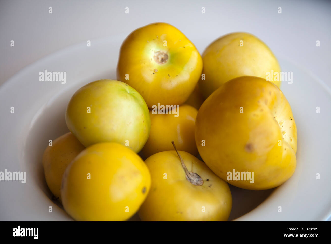 Whole Tomatillo Manzana from Mexico Stock Photo