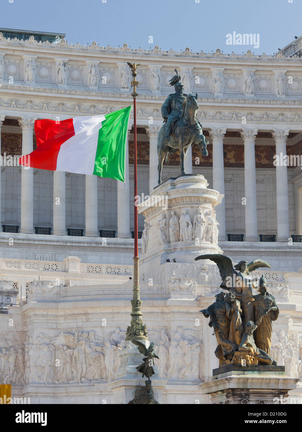 Natinal Monument Monumento Vittorio Emanuele II, Piazza Venezia, Rome, Lazio, Italy Stock Photo