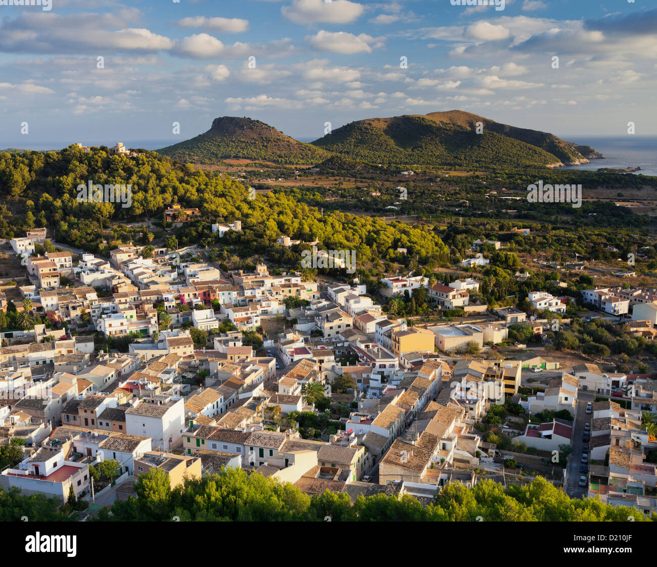 View over Capdepera, Majorca, Spain Stock Photo