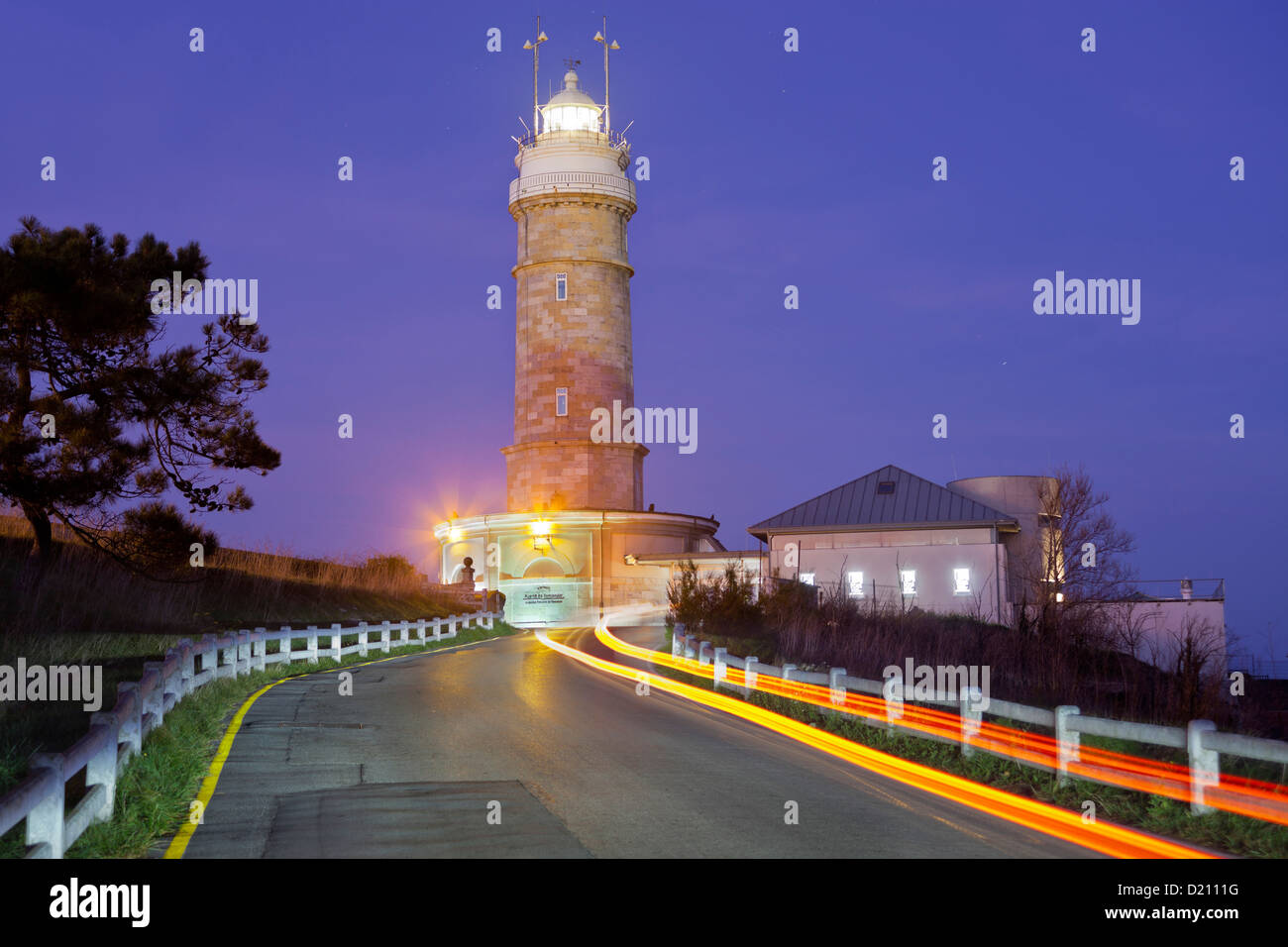 Lighthouse of Cabo Mayor, Santander, Cantabria, Spain Stock Photo