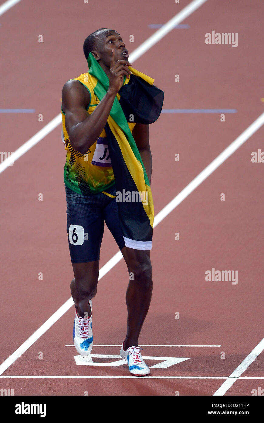 Jamaica's Usain Bolt. Athletics Stock Photo