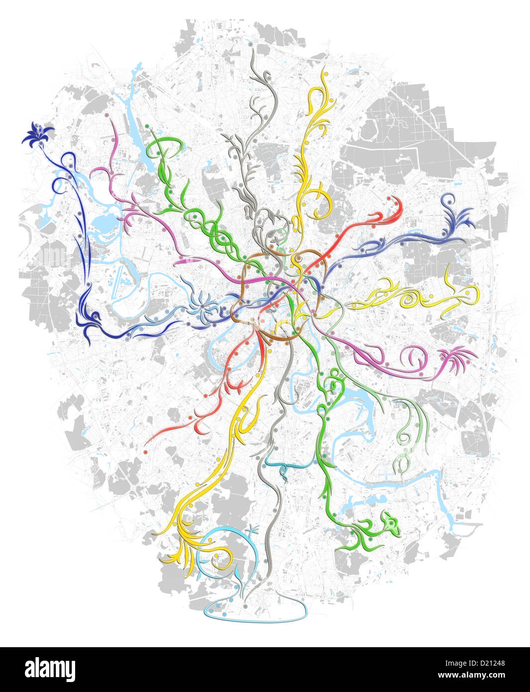 Metro Map Moscow High Resolution Stock Photography And Images Alamy