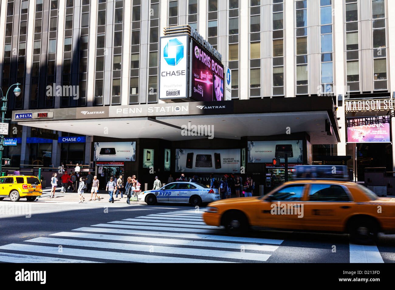 Outside Exterior Of Penn Station Madison Square Garden New York