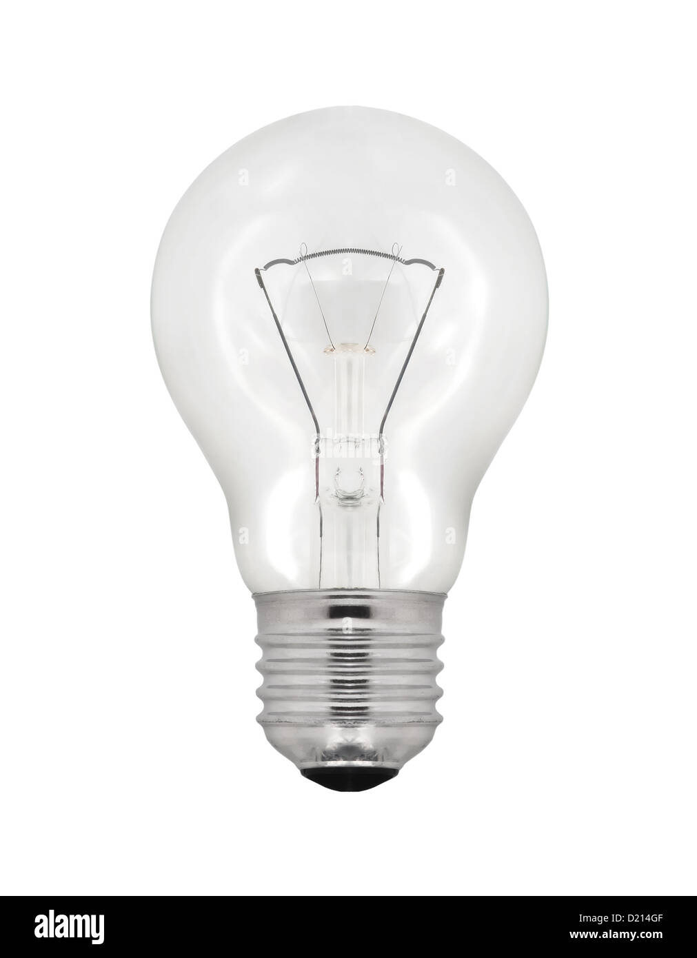 Light bulb isolated on white background. Stock Photo