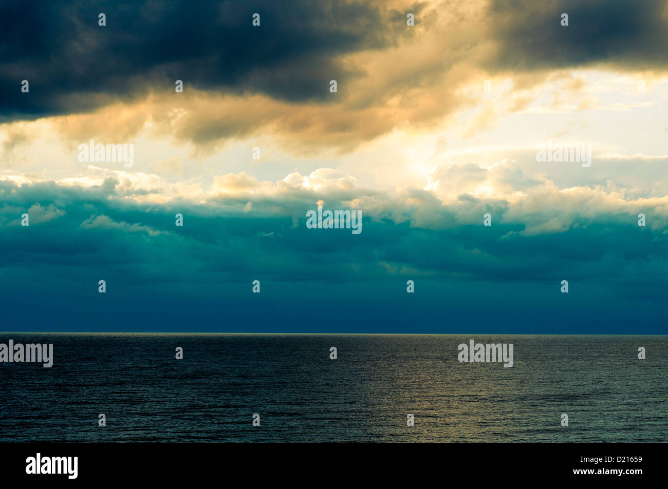 An image of storm clouds over the sea Stock Photo - Alamy