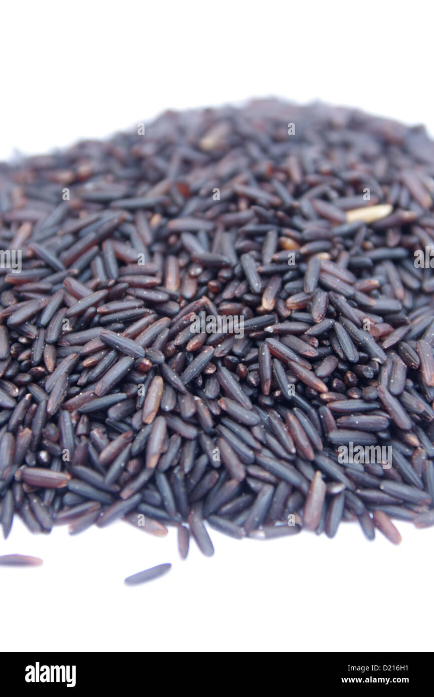 Hom Nin rice ( black rice Stock Photo - Alamy