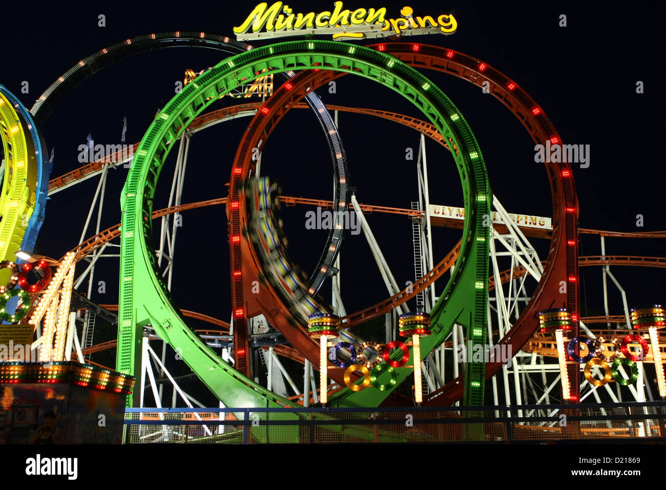 Leipzig, Germany, Olympia Looping on Fruehlingskleinmesse Stock Photo