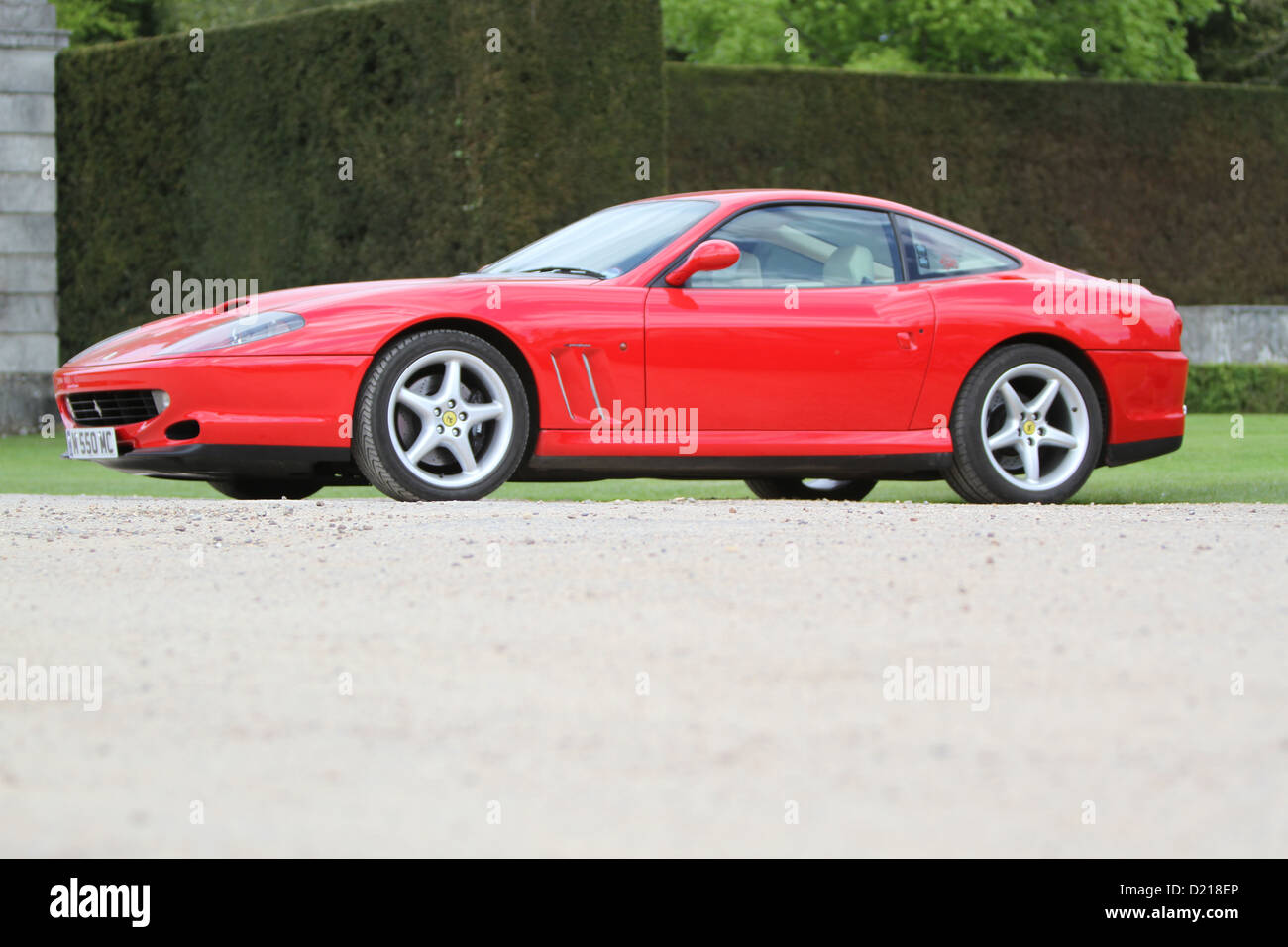 Ferrari 550 Italian, red Stock Photo