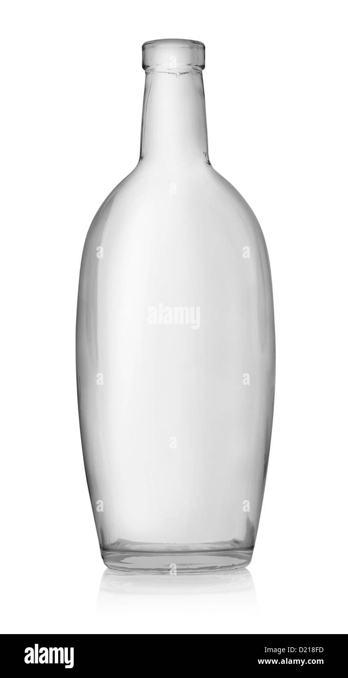 Bottle of vodka isolated on a white background Stock Photo