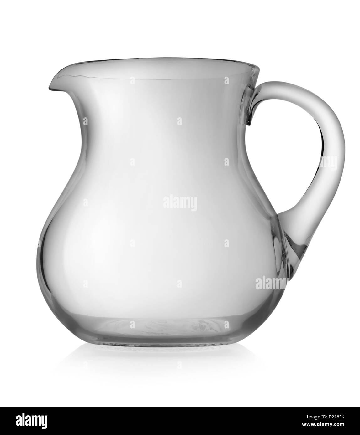 Glass pitcher isolated on a white background Stock Photo
