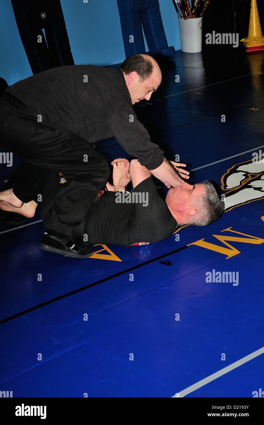 Hapkido Black Belt combatants practicing their art at a Martial Arts