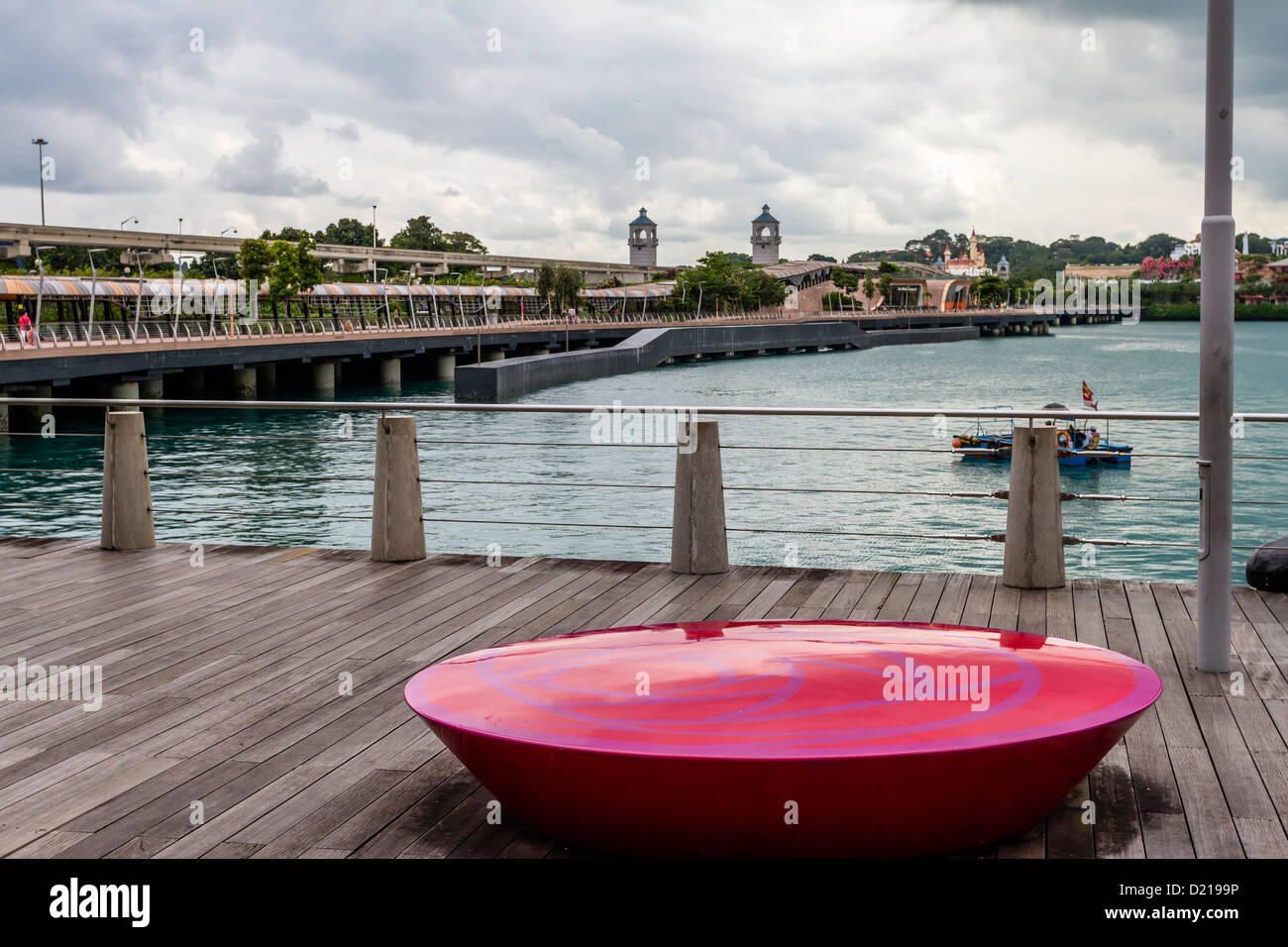 Sentosa Island and Universal Studios Complex viewed from Vivo City