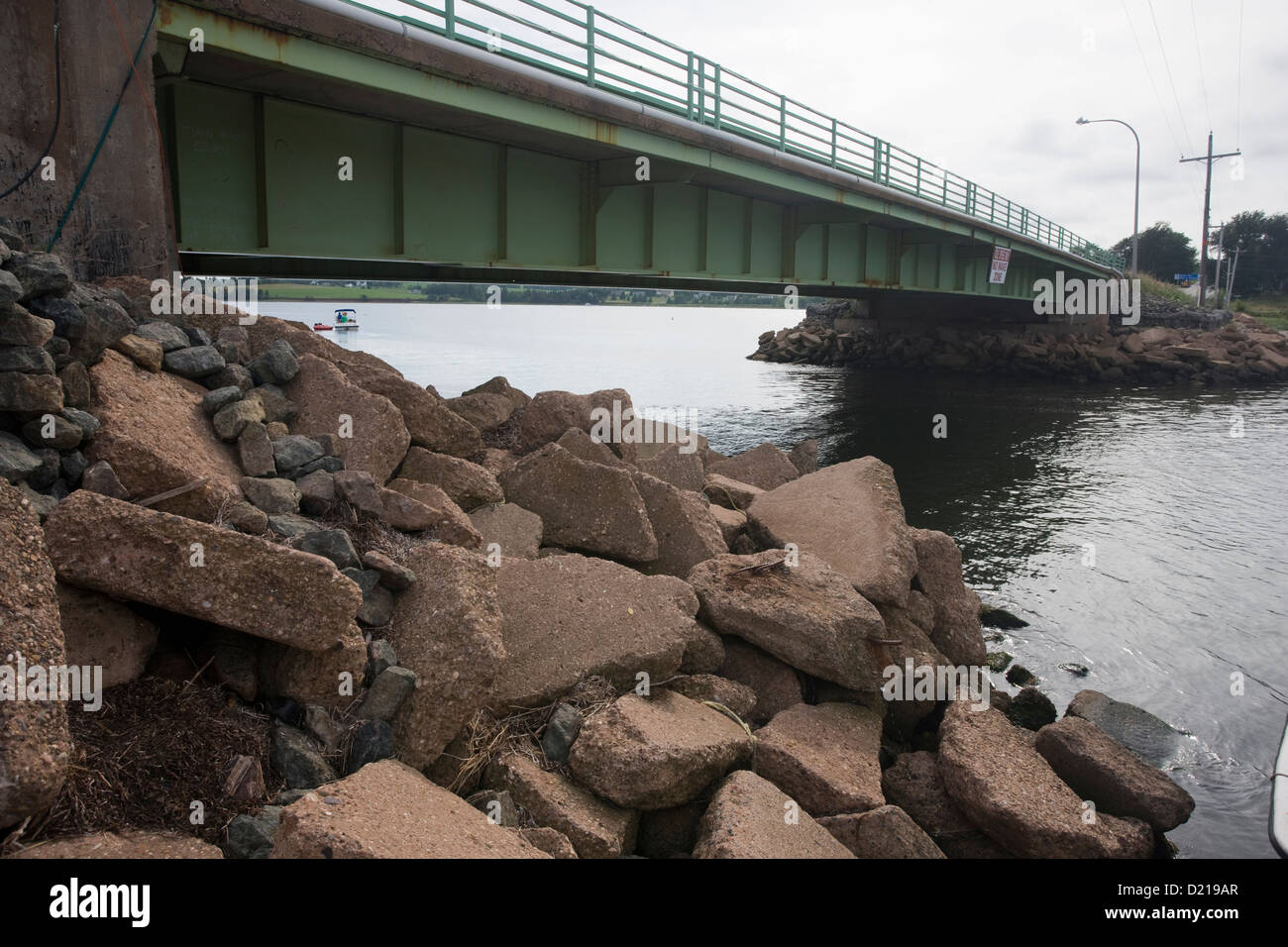 The bridge at Stanley Bridge, Prince Edward Island, Canada Stock Photo