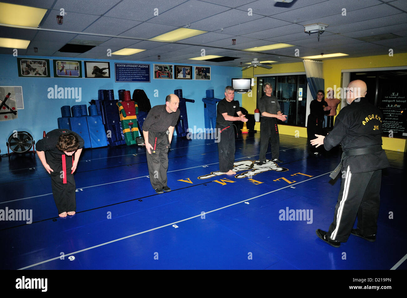 Hapkido Black Belt combatants practicing their art at a Martial Arts