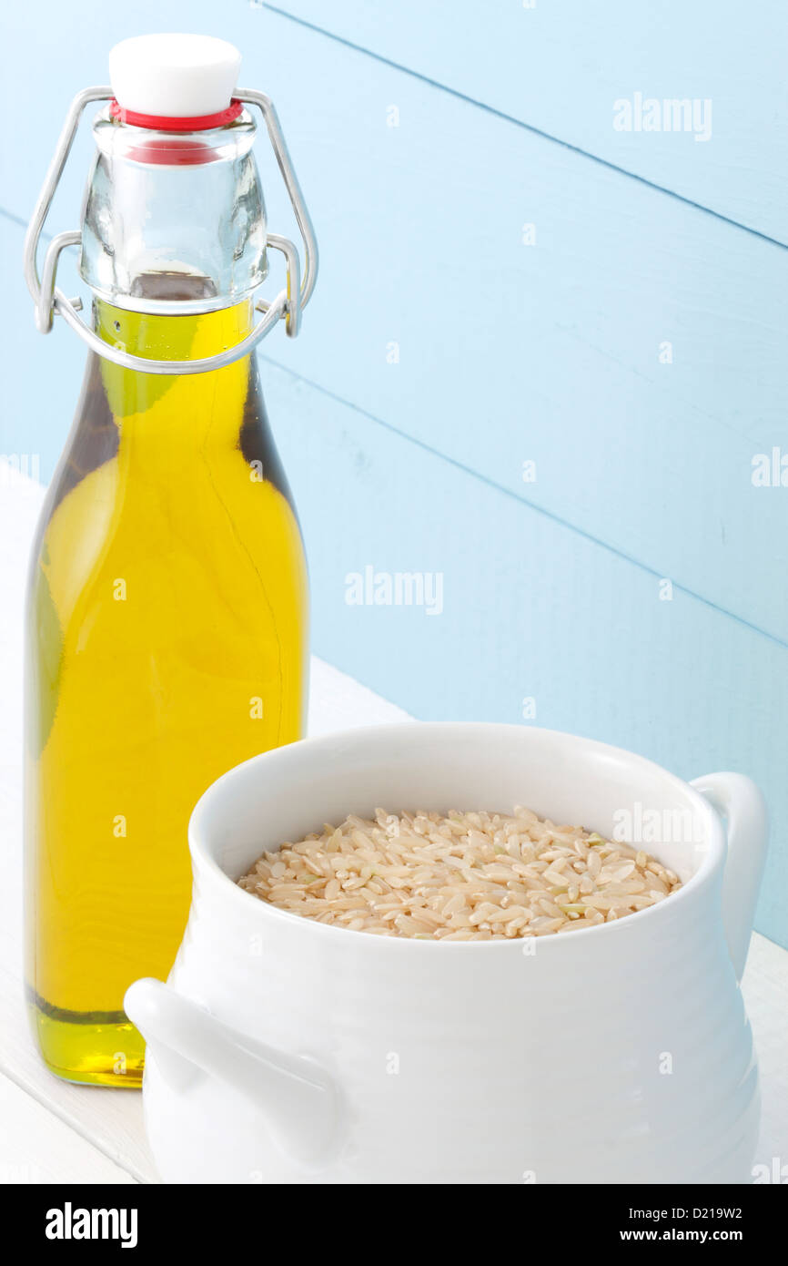 Brown rice, whole grain, that delivers fiber and protein, is low in