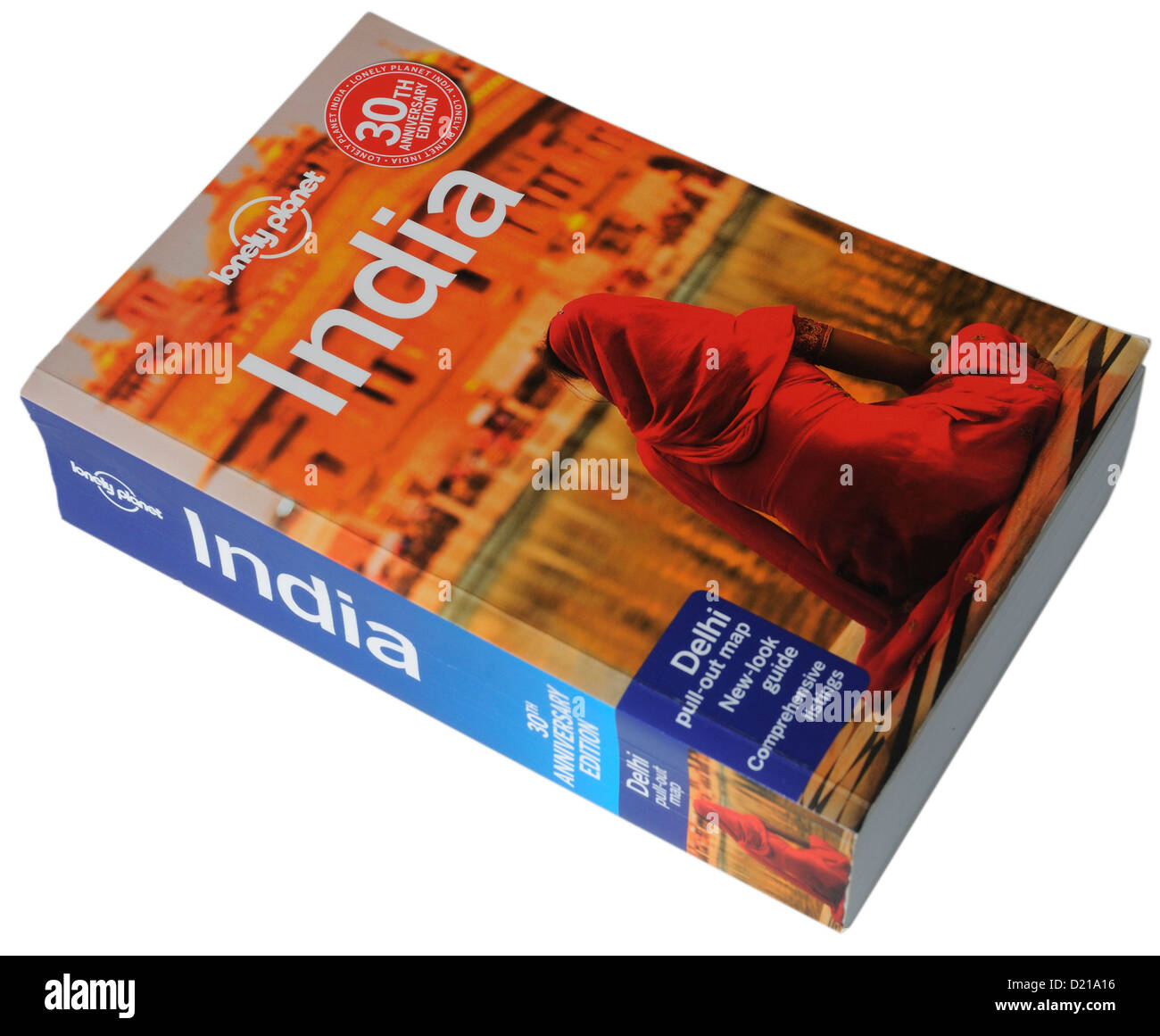 The Lonely Planet guide to India Stock Photo